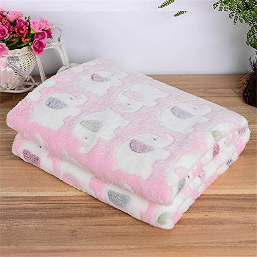 OVsler Manta Perro Cama para Perros Esponjoso Gato Mat De Pet Manta Mantas Perro Lavable Cachorro Mantas Cachorro Cama Cama de Perro pequeño Gato Manta Pink,s