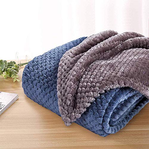 Oyfel Manta Pequeña Marrón Grisáceo, Manta de Algodón Suave Felpa para Mascotas Perros Gatos Niño, Manta de Cama Lavable Cálida de Otoño e Invierno 70 * 100cm