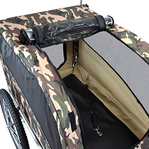 PAPILIOSHOP ARGO Remolque y carrito cochecito para el transporte de perro perros mascota por bici bicicleta carro bicicletas silla de paseo