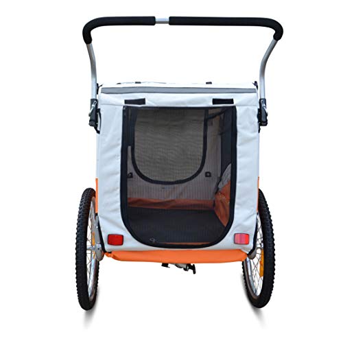 PAPILIOSHOP ARGO Remolque y carrito cochecito para el transporte de perro perros mascota por bici bicicleta carro bicicletas silla de paseo