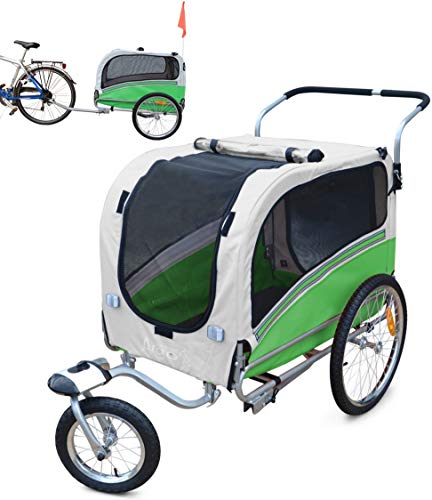 PAPILIOSHOP ARGO Remolque y carrito cochecito para el transporte de perro perros mascota por bici bicicleta carro bicicletas silla de paseo