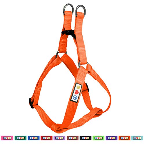 Pawtitas Arnes de Entrenamiento Chaleco Pechera para Perros y Cachorros arnes de adiestramiento Ideal para Caminar Perros Cachorros arnes Pequeño Color Naranja