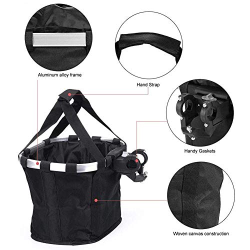 Perro mascota Asiento bolsa del animal doméstico del gato del perro de bicicletas Cesta de bicicleta bolsa para bicicleta de gato Bolsas de aleación de aluminio delantera de la bicicleta bolsa,D