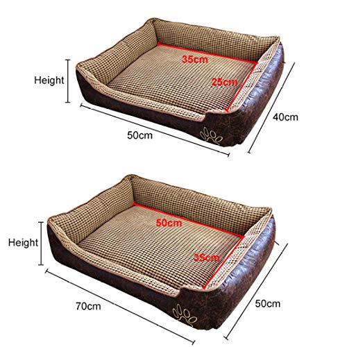 Pet Dog Bed PP Algodón Impermeable Lavable Cojín de Cachorro Mascotas Grandes Perros Manta Sofá Perrera