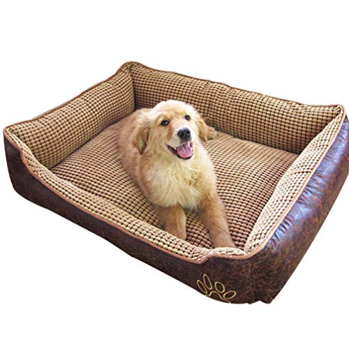 Pet Dog Bed PP Algodón Impermeable Lavable Cojín de Cachorro Mascotas Grandes Perros Manta Sofá Perrera