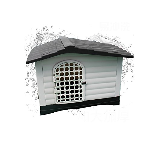 Pet Waterloo Nido de Perro-Nido de Mascotas Jaula de Perro Grande Cage de plástico para Mascotas Retriever de Gato Nido de Gato Extraíble y Lavable Cama de Perro Fossa Outdoor Dog House Waterproof