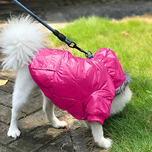 PETCUTE Abrigo de Invierno para Perros Ropa para Perros Forro Polar cálido para Mascotas Impermeable y Resistente al Viento Traje para Perros