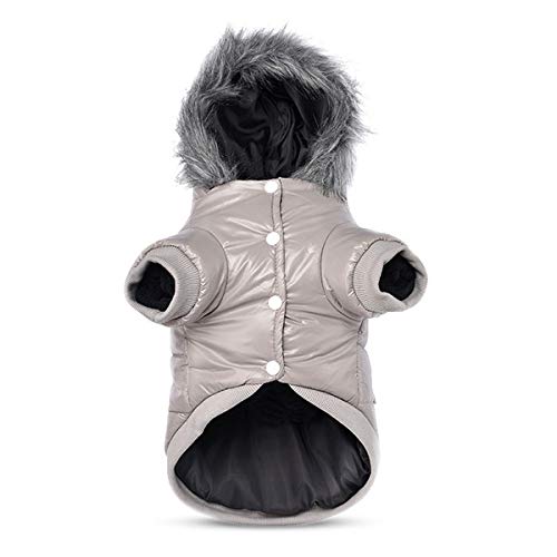 PETCUTE Abrigo de Invierno para Perros Ropa para Perros Forro Polar cálido para Mascotas Impermeable y Resistente al Viento Traje para Perros