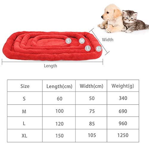 PETCUTE Cama para Perros Colchón Perros pequeños Cojines de Jaula para Perros Lavable Cama para Mascotas cálidas y Suaves