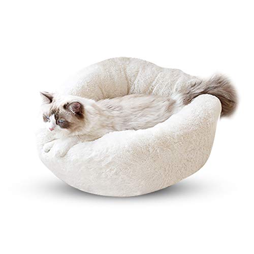 PETCUTE Cama para Perros Pequeños Cama para Gatos Mullido Redondo Cueva del Gato Cachorro Nido de Gato Suave de Peluche