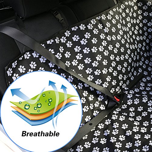 PETCUTE Cubierta Asiento Coche para Perro Funda de Asiento para Perros Antideslizante Coche Hamaca Cubierta Asiento Universal