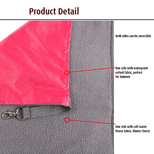 Petneces Hamaca Colgante de Gato Tela Oxford Impermeable Jaula de Cama para Animales pequeños - 2 en 1 Verano e Invierno - fácil de Fijar a una Jaula