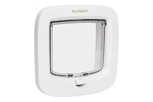 PetSafe Puerta para Gatos De Bloqueo Manual (Blanco)