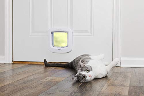 PetSafe Puerta para Gatos De Bloqueo Manual (Blanco)