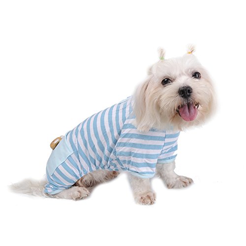 Pijama a rayas para perros y gatos