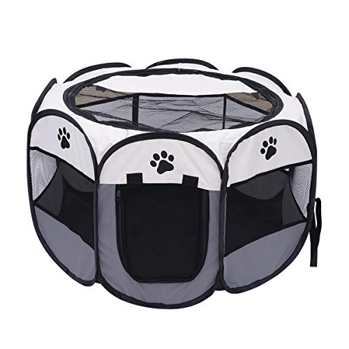 POPETPOP Poppop - 1 Valla Octogonal para Mascotas, Perro, Gato, Cachorro, Ejercicio, Parque de Juegos