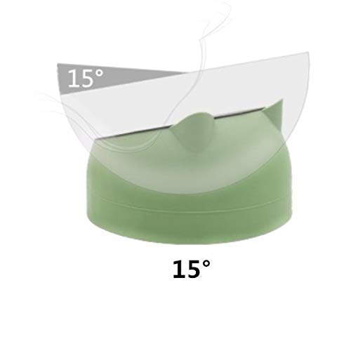 Protector de cuello de acero inoxidable recipiente para mascotas Cuenco de comida para gato Ángulo de inclinación de 15 grados Estable redondo inferior anti salpicaduras 16.5 * 16.5 * 10cm (304)