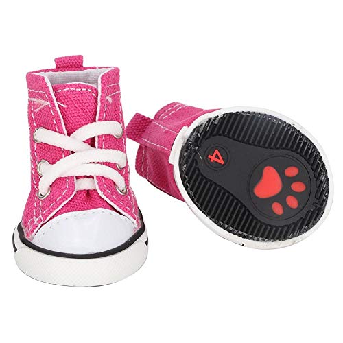 Pssopp Zapatillas de Lona para Perros y Mascotas, de Tela Vaquera, Antideslizantes, Impermeables