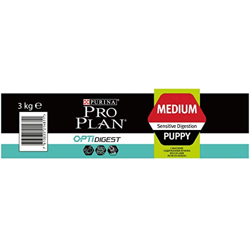 Purina ProPlan Medium Puppy Digest pienso para perro cachorro Cordero 4 x 3 Kg