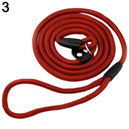 Q4Pets Adiestramiento de Perros Plomo/Correa para Perros Pequeños y Medianos. 1.3M. Cuerda y Collar de Deslizamiento de Cuerda Fuerte, Detener el Entrenamiento de Tiro (Negro)