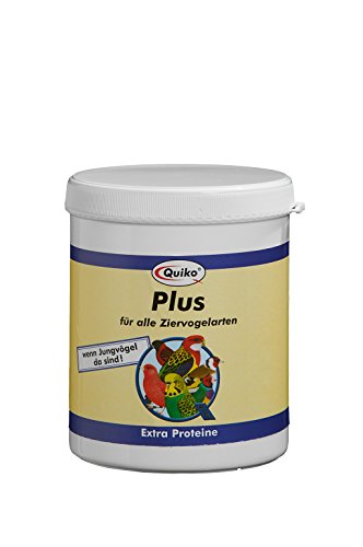 quiko Plus – Extra Proteínas para Pájaros de todos los tipos de pájaro Ornamentales, lata, 1er Pack (1 x 400 g)