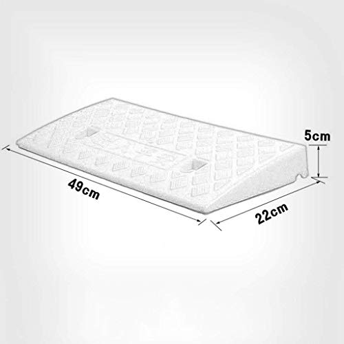 Rampas GGJIN 5-7cm Exterior de plástico Pad Slope, Entrada casera Comunidad de la Escuela del cojín Cuesta Arriba Umbral cojín Antideslizante Paso Pad Durable