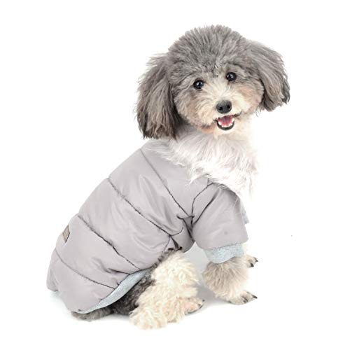 Ranphy Abrigo de Invierno para Perro Piel sintética para Perros pequeños, Forro Polar, Ropa para Cachorros, Chicas, Chihuahuas, Ropa para Clima frío