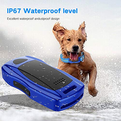 Rastreador GPS para Perros Y Gatos, Anti-Perdida GPS/WiFi/LBS Peso Ligero Impermeable en Tiempo Real Collar Tractive Rastreador para Mascotas,Blue