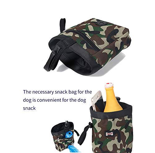 RC GearPro Bolsa de entrenamiento para mascotas Bolsillo para bocadillos para perros, Bolsa de alimentación para cachorros de viaje al aire libre a prueba de agua, Carry Treats Toys Poop Bag Dispenser