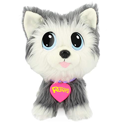 Rescue Runts-18052 Peluche Husky, Multicolor, Talla Única (Bandai 18052)