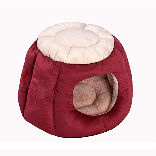 Saco de dormir suave y cálido para mascotas, cama para gatos, cama para dormir, sueño profundo, casa para gatos semi-cerrada, tienda para gatos, cama pequeña, mediana, perros, mascotas, casa, cama