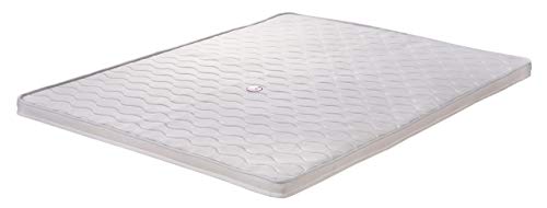 Santino Topper Cloud Sense - Blanco, Altura/Espesor 7cm, Espuma de Alta Densidad, firmeza Media 80x180 cm