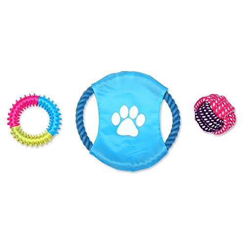 Schramm® Set de 10 Cuerdas de Juguete para Perros Juguete para de algodón Nudos para de 10 Piezas