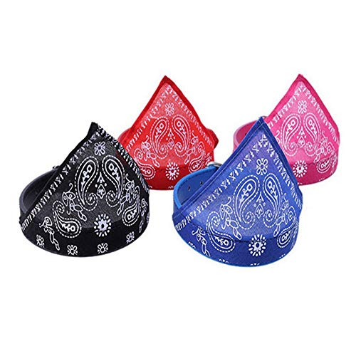 Shaoyao Collar De Perro Personalizado Toalla Triangular Cachorros Suministros para Mascotas Rojo XL