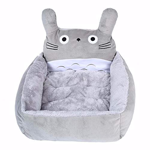 SHPEHP Cama Duradera para Perros Cama Rectangular Grande para Mascotas Almohadilla para Perros pequeña y Mediana Alfombra Lavable para Perrera Suministros para Mascotas Suaves y cómodos-Grey-S