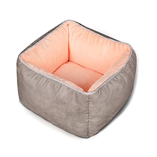 SHPEHP Cama para Mascotas IKEA | Sofá de Felpa de imitación de Piel y Gamuza Sofá de Sala de Estar Tradicional Cama para Mascotas con Cubierta extraíble para Perros y Gatos-4 Colores Disponibles D