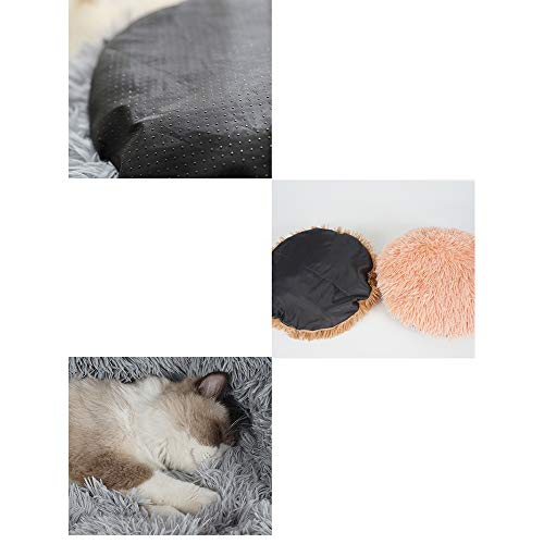 SHPEHP Cama para Perros Cama para Gatos Cojín Cama Faux Fur Donut Cuddler para Dog Cat Alivio de Las articulaciones y Mejor sueño - Lavable a máquina, Parte Inferior Impermeable X-S