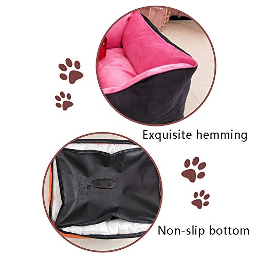 SHPEHP Cama para Perros Sofá Estilo Tradicional Sala de Estar Sofá Cama para Mascotas con Funda extraíble para Perros y Gatos tamaños Opcional-B-S