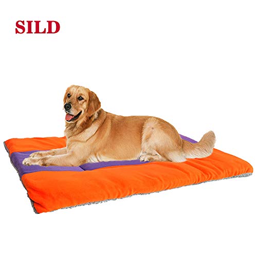 SILD Colchón para Perros Colchón para Mascotas Colchón Reversible para Perros Perros y Gatos Colchoneta Acolchada Suave(XXL)