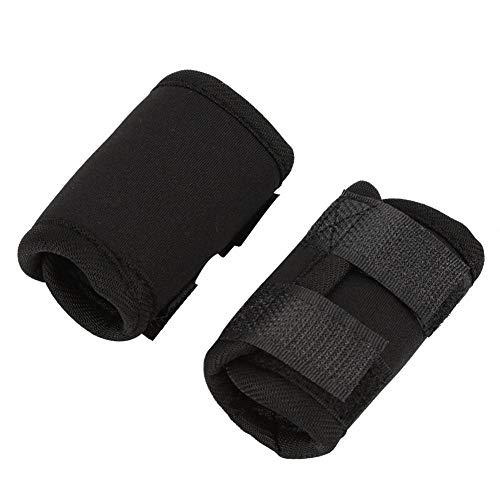 Smandy Almohadillas para la Rodilla del Perro, 1 par de Patas Delanteras del Perro Brace Rodillas Mascota Lesión quirúrgica Vendaje Wrap Heal Protector de heridas(Negro, s)