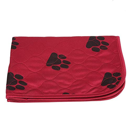 Smandy Almohadillas para Perros, Estera Impermeable para la orina Orina de la Cama Estera Reutilizable para el Entrenamiento del Perro Estera de alimentación Lavable Alfombra de Whelping(Red X)