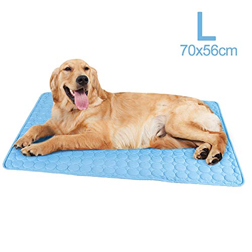 Snewvie - Alfombra de sueño para Animales de compañía, de Tejido Cool, cómoda y Transpirable para Verano, Alfombra de Perro, refrescante, cojín Suave para sofá de tamaño Grande