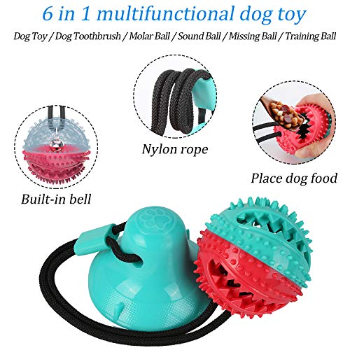 Sooair - Ventosa para Perros, Juguete para Perros con Ventosa para Limpiar los Dientes para Perros y Gatos, Juguete para Perros con Ventosa