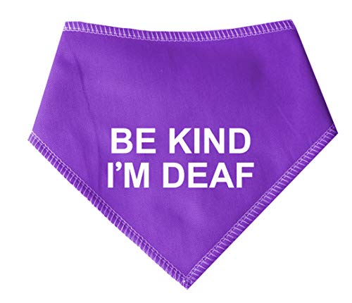 Spoilt Rotten Pets (S3 Be Kind I'm Deaf Bandana para Perros con Alerta de Advertencia para Perros con audición deteriorada, Ancianos y Perros Mayores