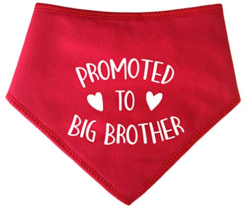 Spoilt Rotten Pets, S3 Promocionada a Big Brother Red Dog Bandana – para perros Welcoming A New Baby & Announcement Reveals apto para Golden Retrievers, Dalmatians, Labrador & Staffie perros de tamaño