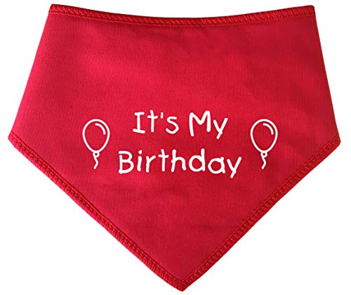 Spoilt Rotten Pets S4 - Bandana de Perro (tamaño Grande, diseño de Perro con Texto en inglés It's My Birthday, tamaño Grande, para Perros Husky, GSD, Newfies y Chow Chow Chow