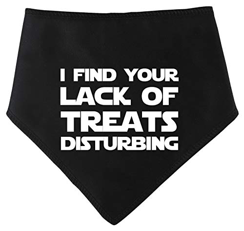 Spoilt Rotten Pets, S4 I Find Your Lack of Treats Disturbing Black - Bandana Inspirada en Darth Vader de Star Wars para Perros Aptos para Husky, GSD, Newfies y Chow Perros de tamaño Grande