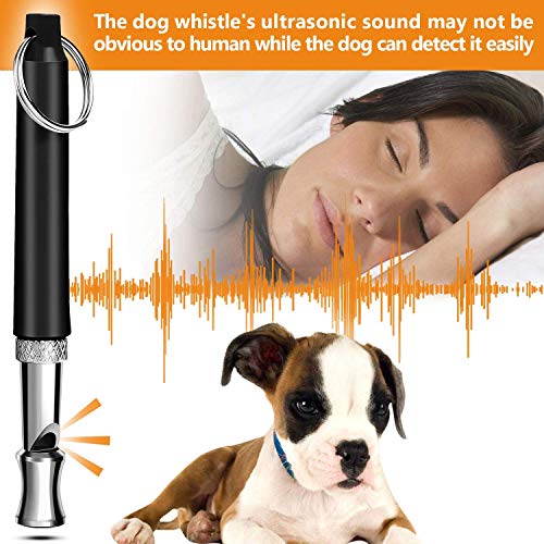 Sunshine smile Silbato para Perros,Silbato para Perros con acollador,Silbato para Perros frecuencia Ajustables,Silbato para Perros ultrasonido,Silbato para Perros adiestramiento