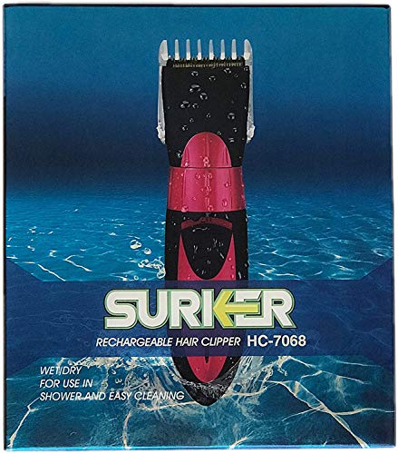 SURKER cortador profesional del cortador del pelo sistema de afeitado avanzado de la alta calidad Sidebums que recorta impermeable de oro