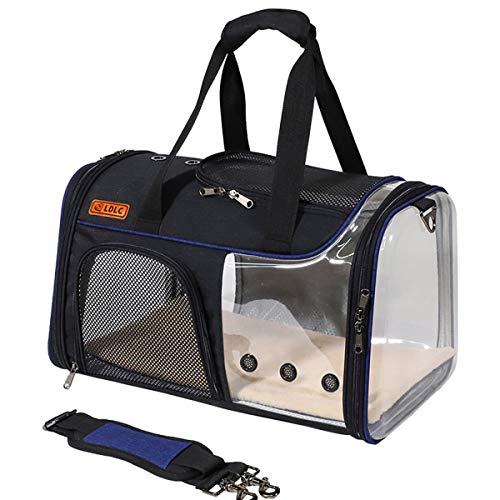 SYC Mochila para Gatos, Gato Mochila De Peso Ligero Portátil De Hombro Desprendible Transparente Plegable del Animal Doméstico del, Fácil De Llevar Y Fácil De Limpiar Mochila Perro